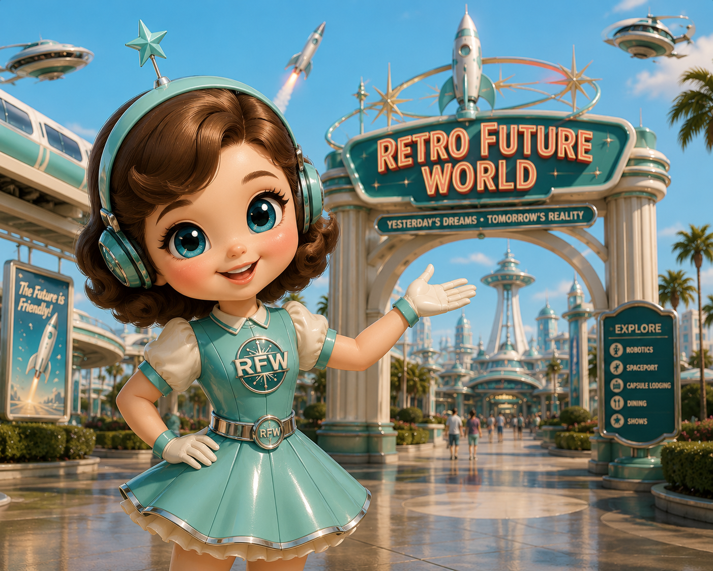 Luma, Retro Future World family mascot